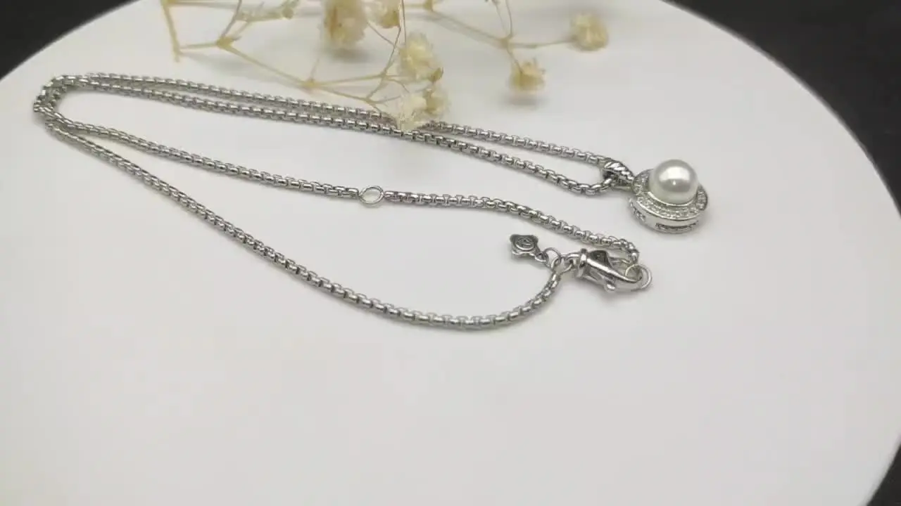 David Yurman Round Pearl Necklace
